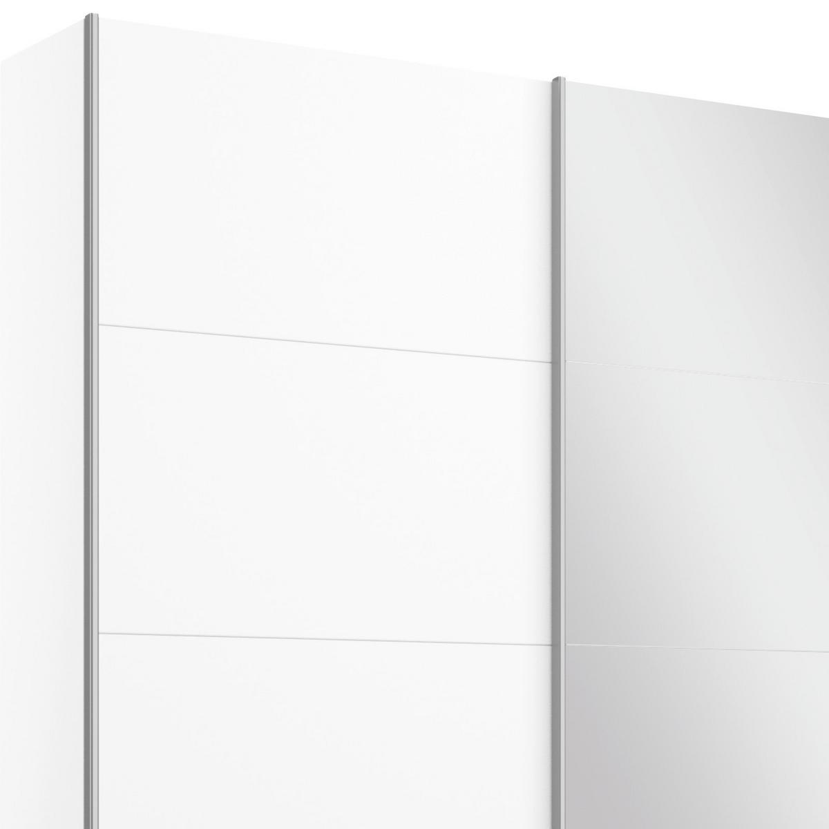 Ormar S Kliznim Vratima Belluno - bijela/boje aluminija, Moderno, drvni materijal/metal (181/210/62cm) - Modern Living