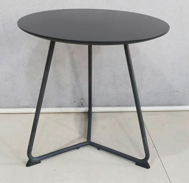 Stolić Mica - crna, Moderno, drvni materijal/metal (55/46cm) - Modern Living