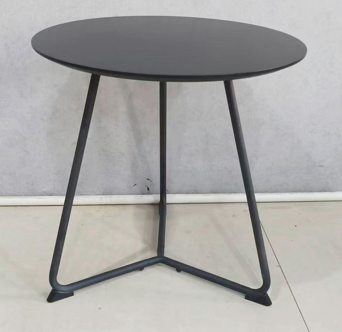 Stolić Mica - crna, Moderno, drvni materijal/metal (55/46cm) - Modern Living