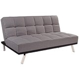 Zofa S Posteljno Funkcijo Roma - siva/nerjaveče jeklo, Basics, kovina/tekstil (179/84/96cm) - Mömax modern living