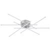 LED-TAKLAMPA SPICE - nickelfärgad, Modern, metall/plast (67/67/9cm) - Mömax