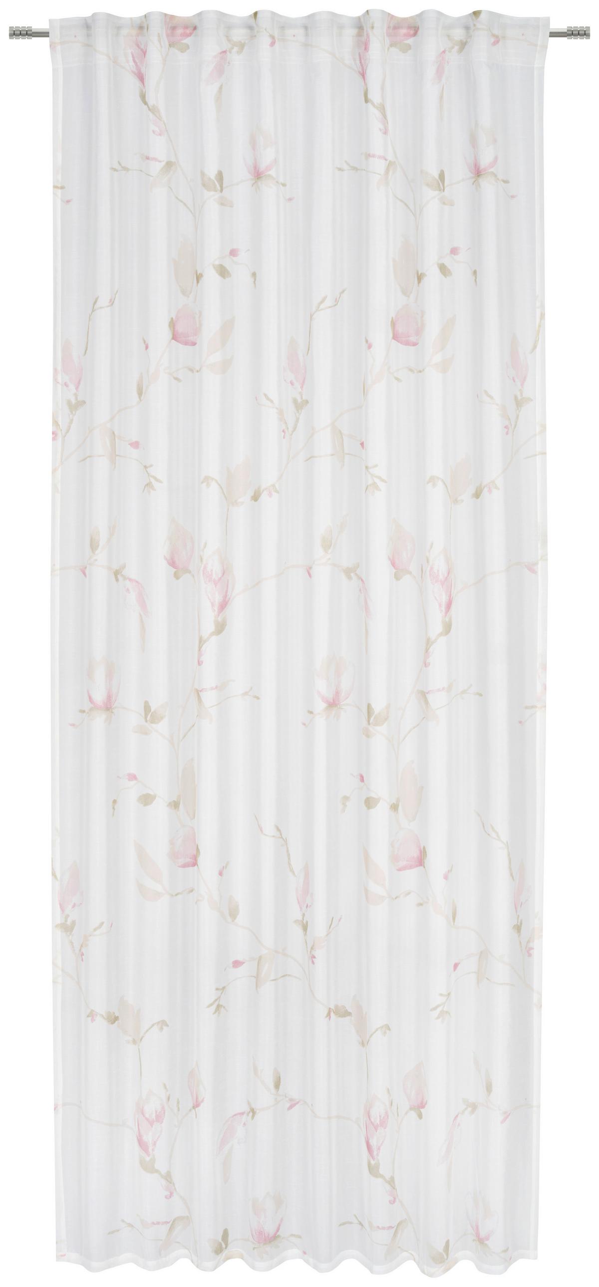 Készfüggöny Magnolia 135/245 - rózsaszín, textil (135/245cm) - Mömax
