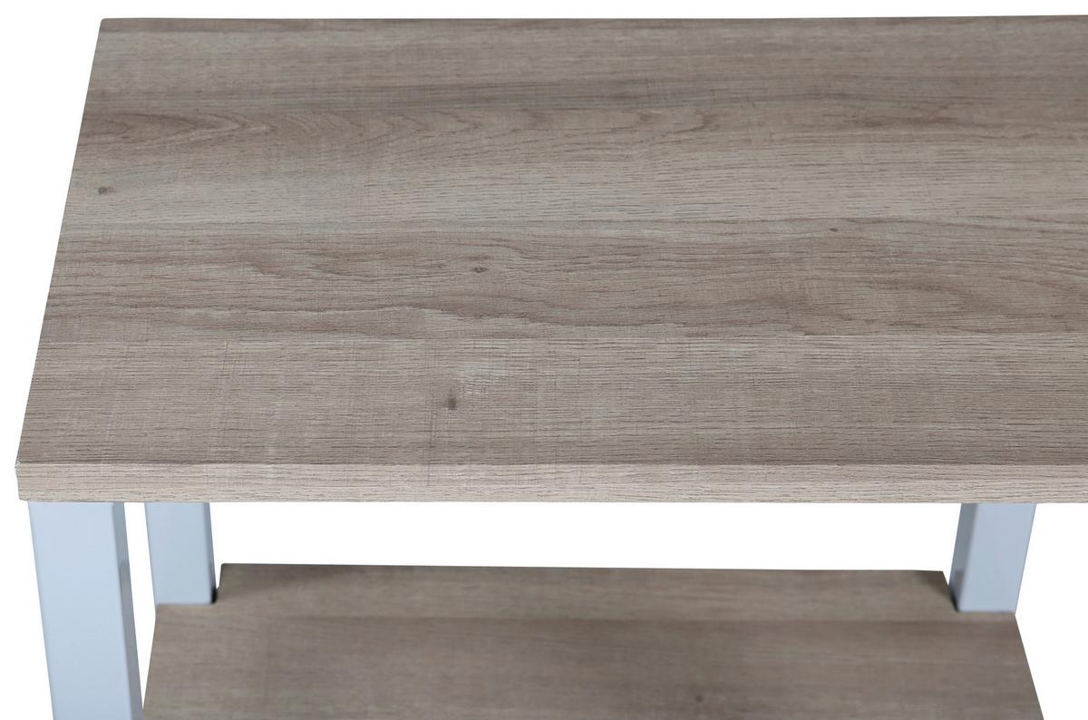 NACHTTISCH RISE - Grau, Design, Holz/Metall (30/70/45cm) - Livetastic