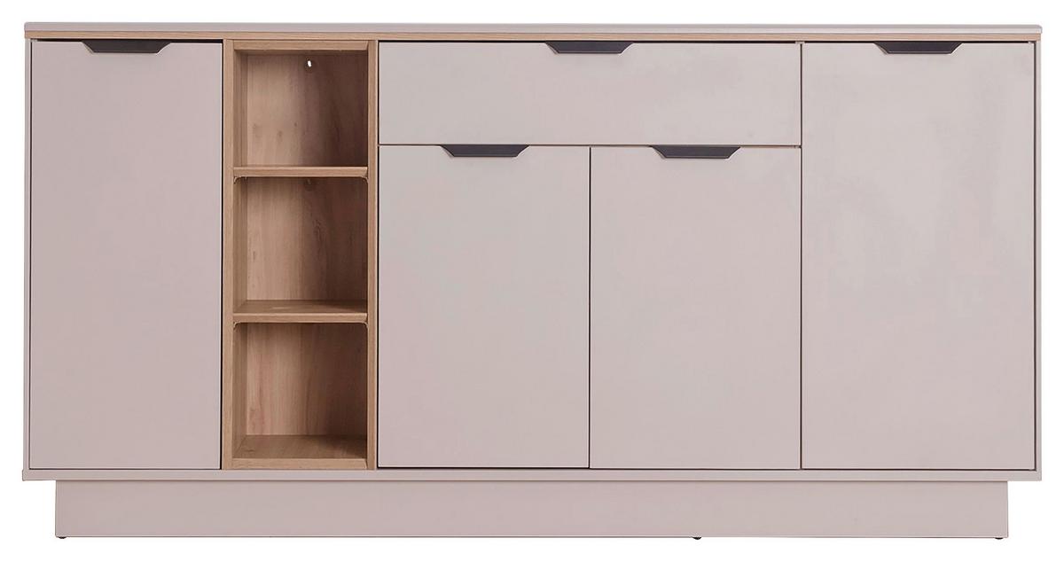 Komoda Darius - kašmir/hrast Artisan, Trend, drvni materijal/metal (171,4/87,4/37cm) - Modern Living