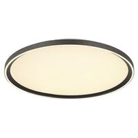 Stropna Led-svetilka Dublin, S Sijalko - opal, Basics, kovina/umetna masa (50/5,5cm) - Globo