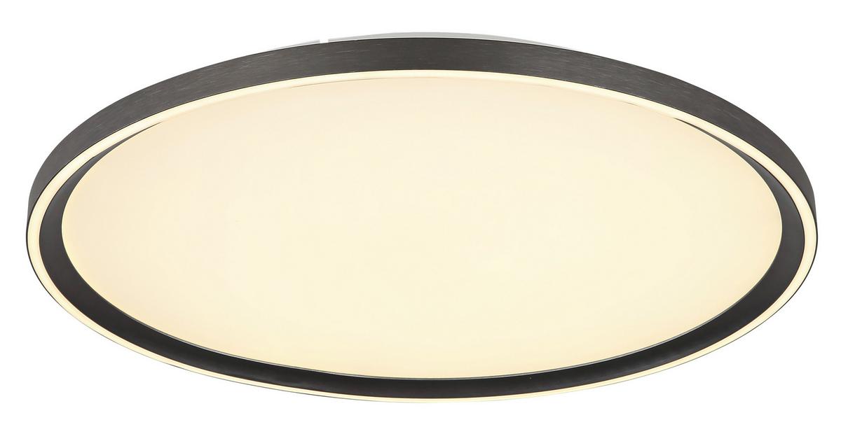 Stropna Led-svetilka Dublin, S Sijalko - opal, Basics, kovina/umetna masa (50/5,5cm) - Globo