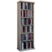 CD-Regal Vetro in Eichefarbe, B: 31 cm - Eichefarben, KONVENTIONELL, Glas/Holzwerkstoff (31/92/18cm) - MID.YOU