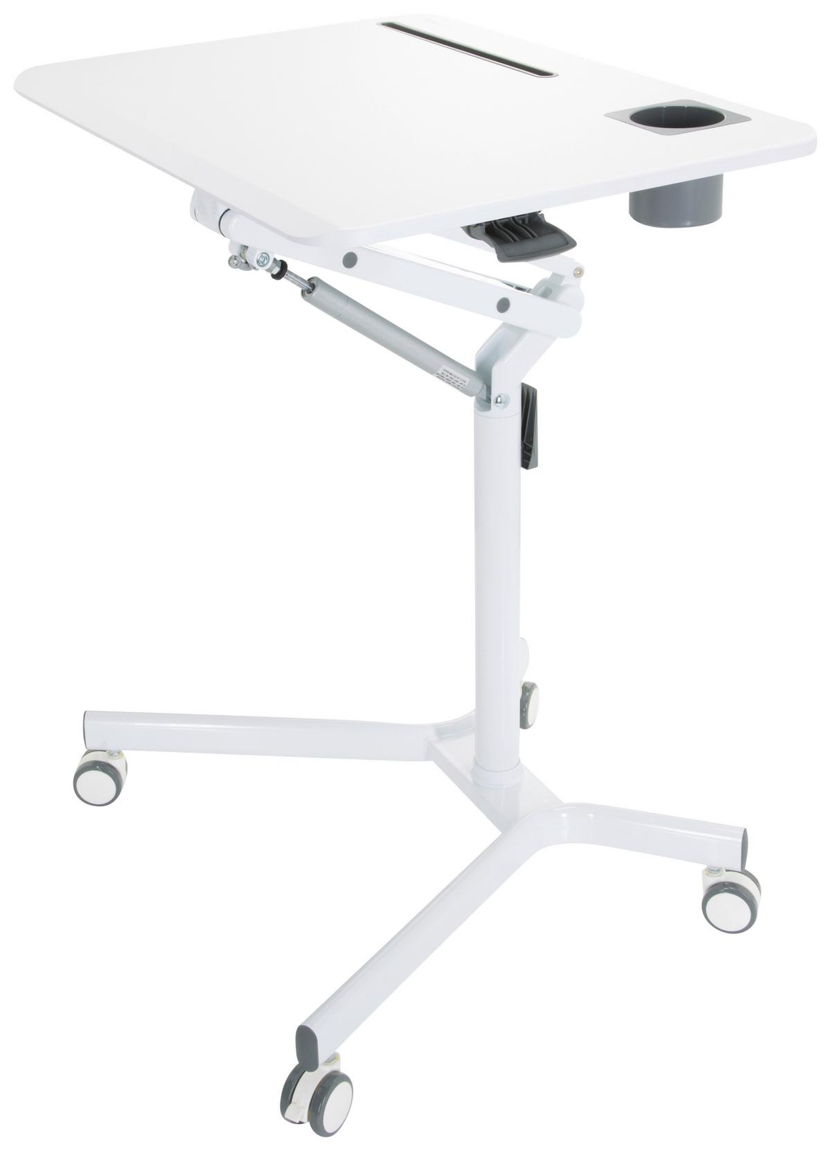 Dvižna Miza Stand Vm.su I, Bela - bela, Basics, kovina/umetna masa (77/73-105/57cm) - MID.YOU
