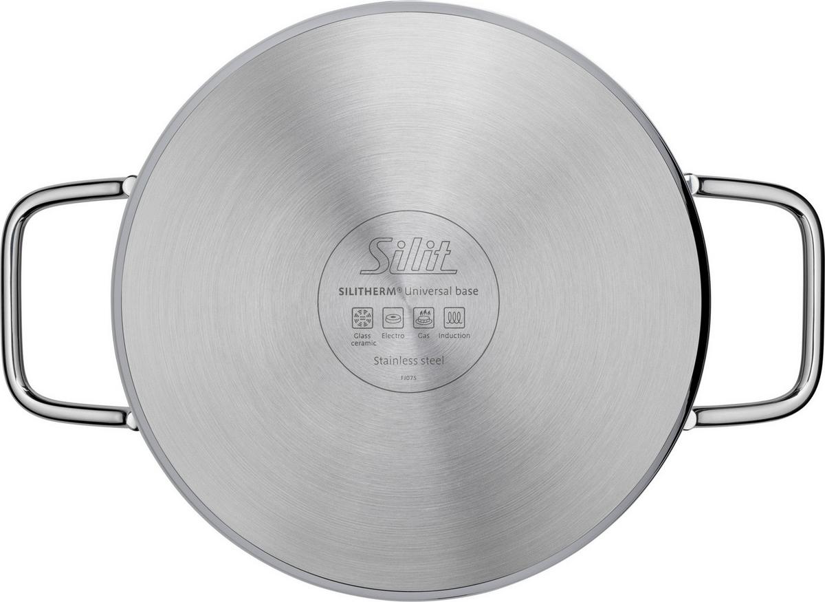 Kochtopfset Silit Extra Cook Edelstahlfarben, 7-teilig - Edelstahlfarben, KONVENTIONELL, Metall (29,8/54,5/23,8cm) - Silit