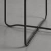 SIDOBORD NOBILE -TREND- - svart, Modern, metall/glas (37/42/37cm) - Premium Living