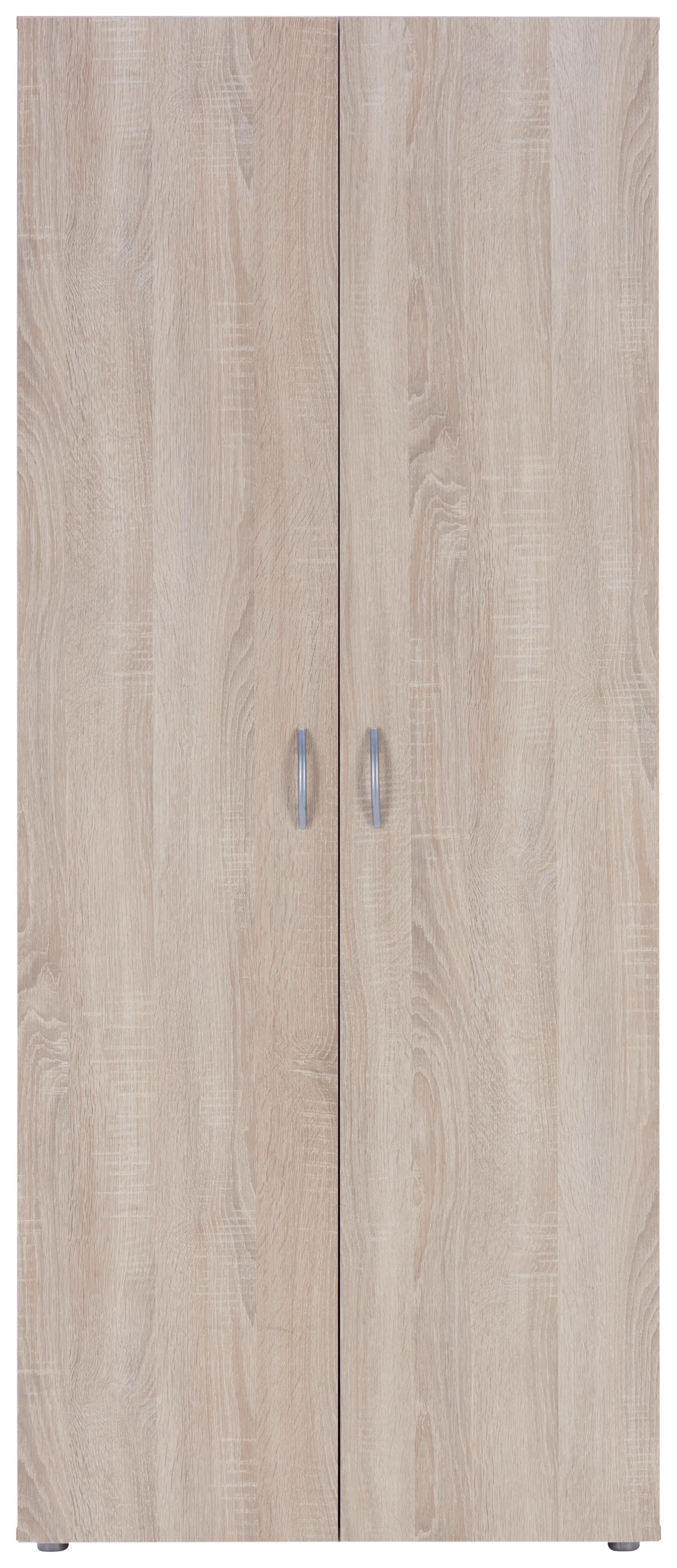 Ruhásszekrény Ruhásszekrény 2 Ajtós - Sonoma tölgy/szürke, Konventionell, műanyag/faalapú anyag (74/179/52cm) - Best Price