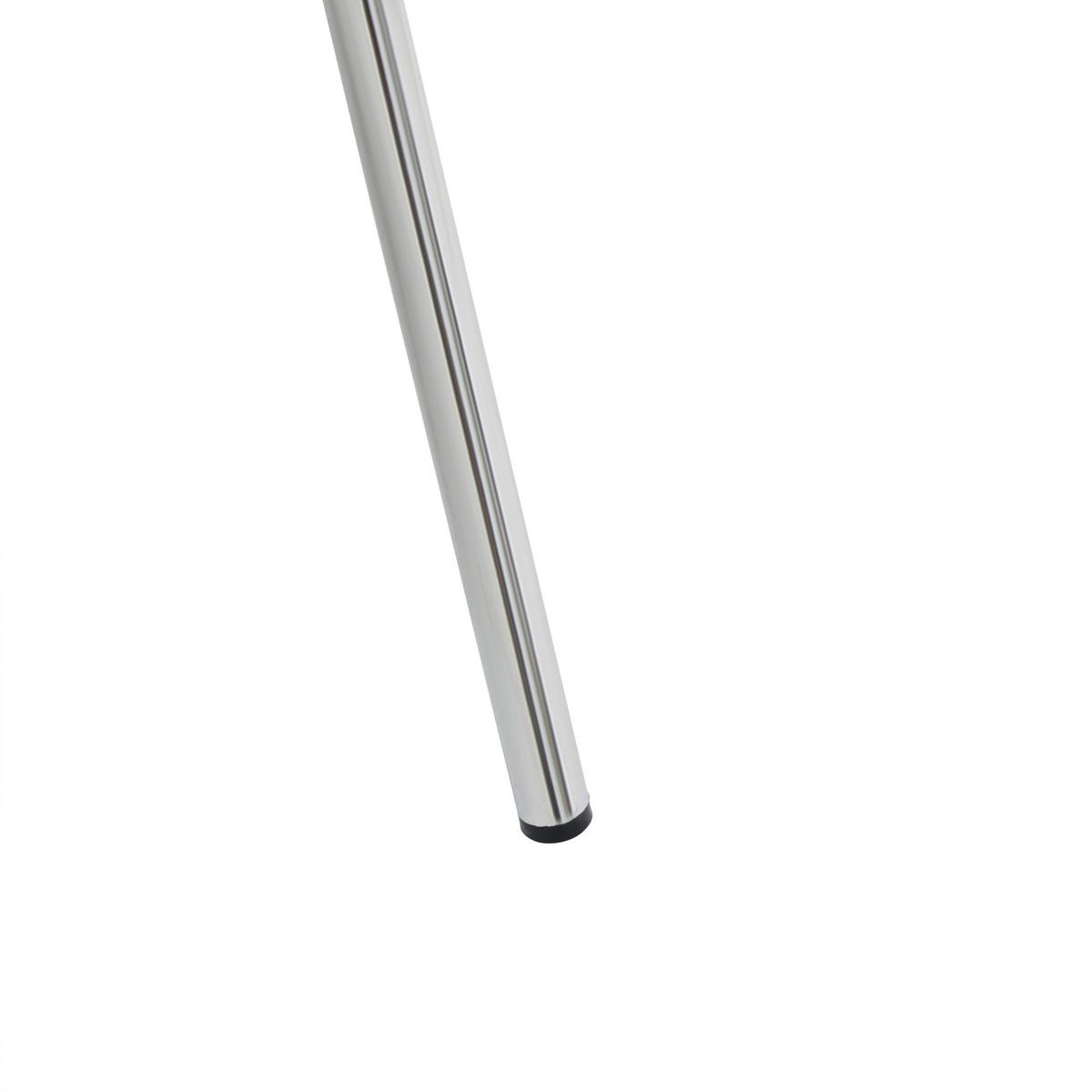 Armlehnstuhl Alice - Chromfarben/Braun, Design, Holz/Textil (53/80/59cm) - Mömax