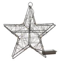 Led-díszlámpa Danica - fekete, Konventionell, fém (30/30/5cm) - Premium Living