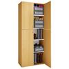 Schuhschrank Lona ca.70x182x37cm Buchefarben - Silberfarben/Buchefarben, KONVENTIONELL, Holzwerkstoff/Kunststoff (70/182/37cm) - MID.YOU