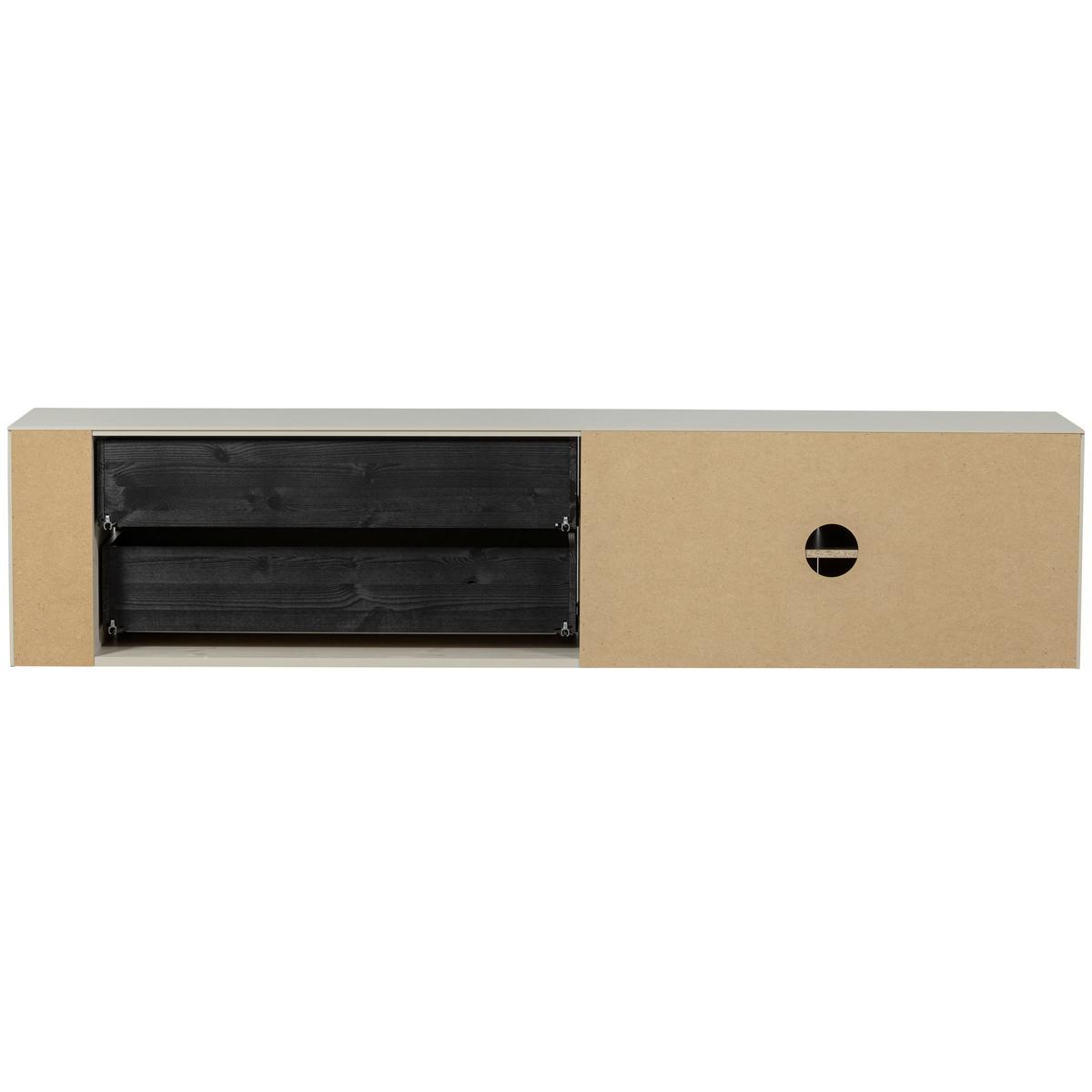 Lowboard Settle Down Grau - Grau, Design, Holz (200/45/44cm) - Livetastic