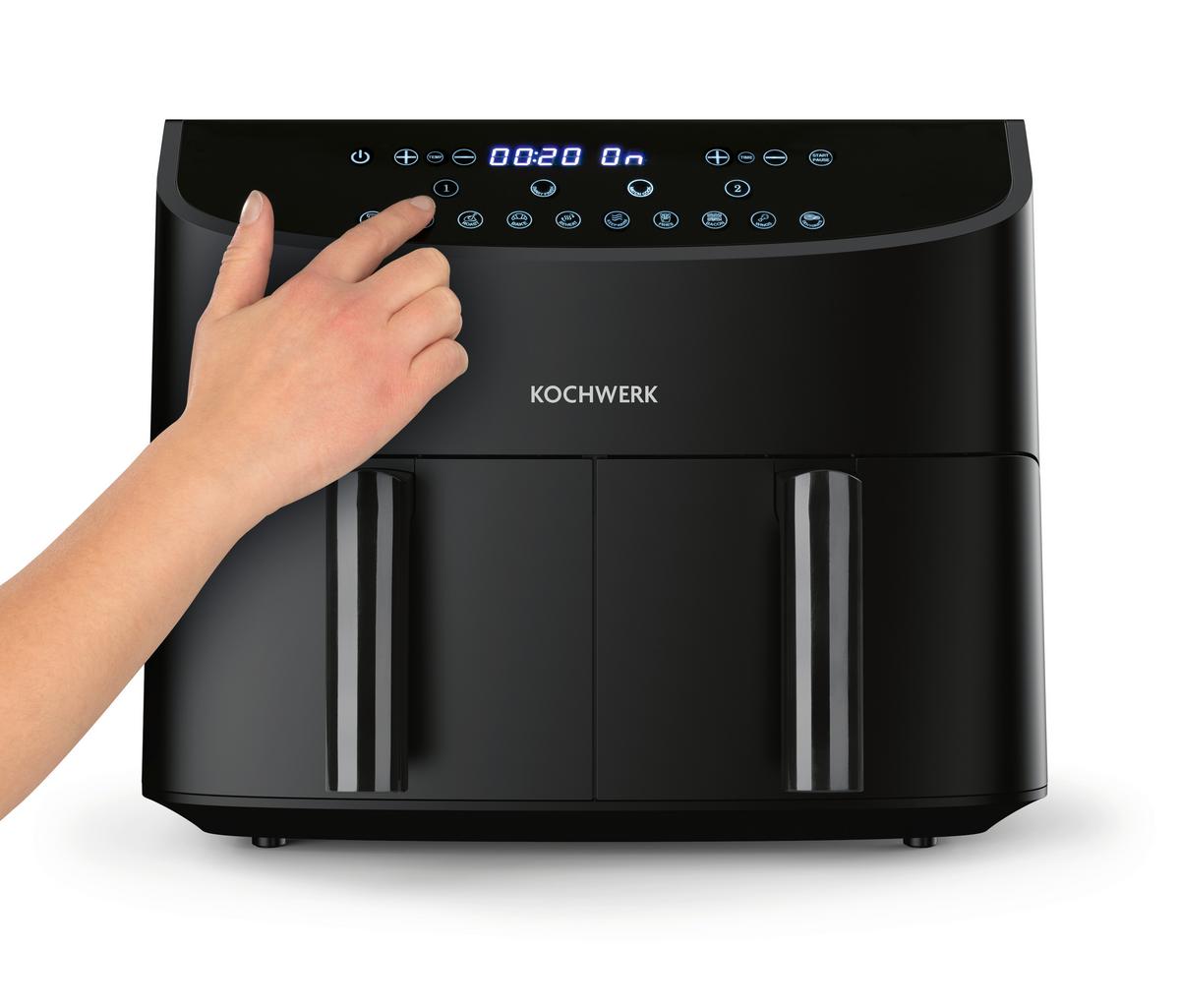 FRYTKOWNICA BEZTŁUSZCZOWA 13186 - czarny, Basics, tworzywo sztuczne/metal (39/36/31cm)