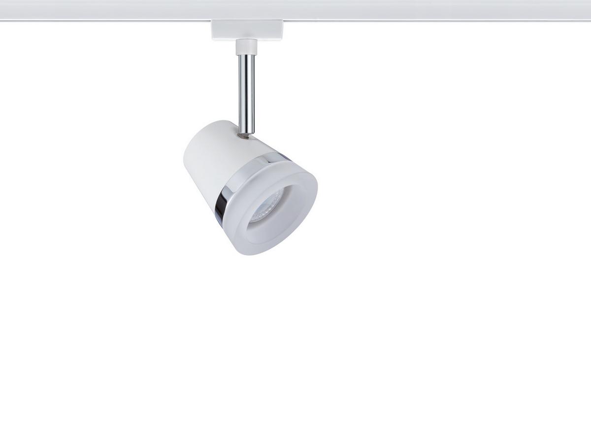 Schienensystem-Strahler Spot Cone max. 10 Watt - Chromfarben/Weiß, Design, Metall (18/9cm) - Paulmann