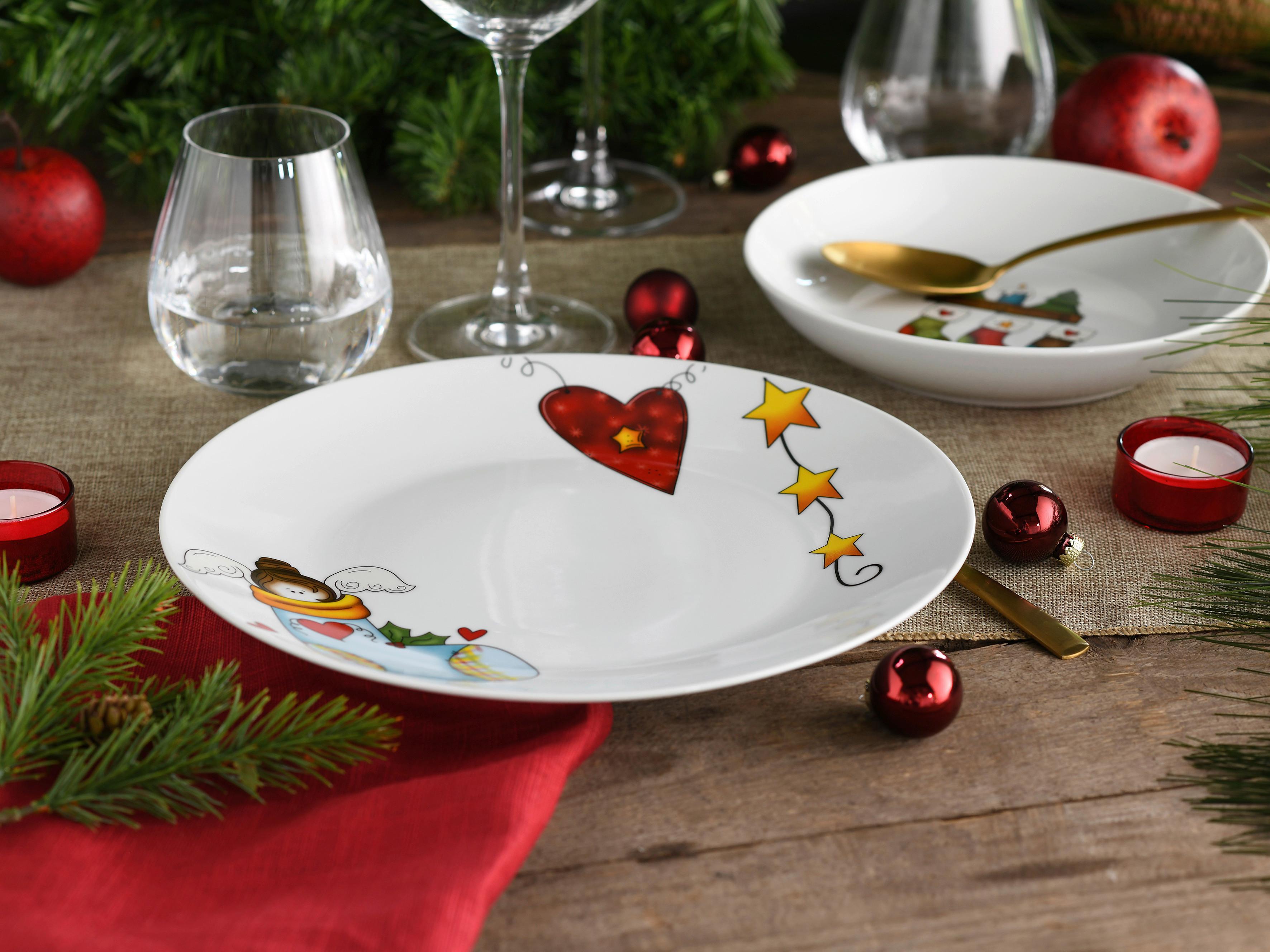 Kombiservice Luna Multicolor, 30-teilig - Basics, Keramik (33,5/31/31,5cm) - Creatable