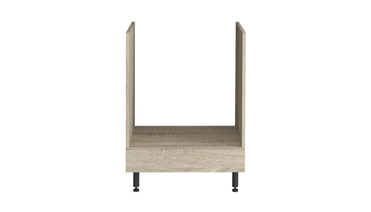 Corp de cuptor încorporabil Corina - stejar Sonoma, Modern, plastic/metal (60/82,4/58cm) - Based