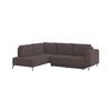 Kutna Garnitura Veni - smeđa/crna, Moderno, tekstil (210/272cm) - Modern Living