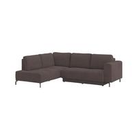 Kutna Garnitura Veni - smeđa/crna, Moderno, tekstil (210/272cm) - Modern Living