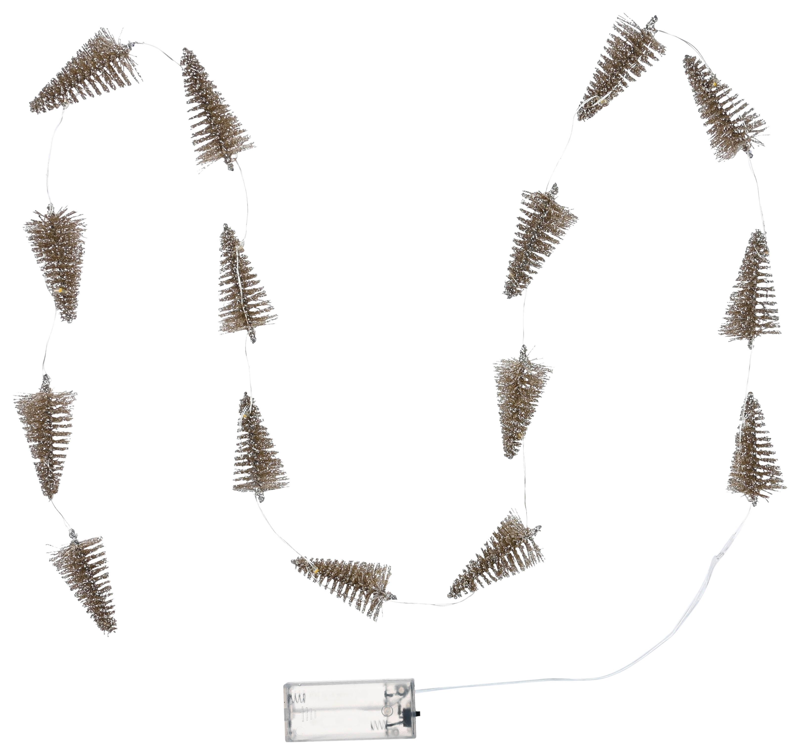Lichterkette Tree Goldfarben - Goldfarben, KONVENTIONELL, Kunststoff/Metall (130cm) - Mömax