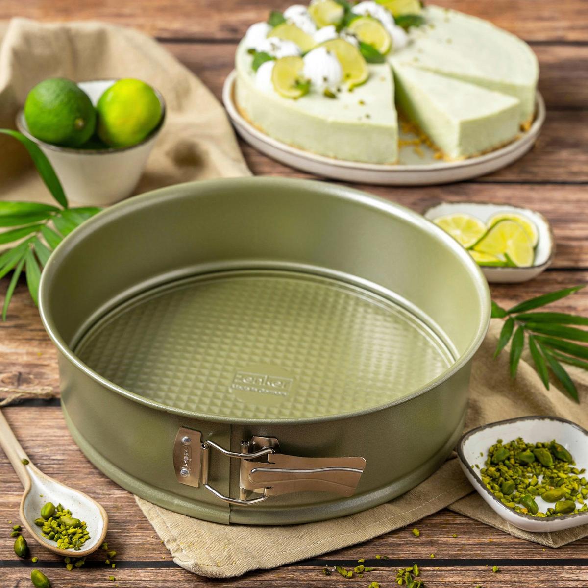 Kapcsos Tortaforma Green Vision - zöld, fém (24cm) - Zenker