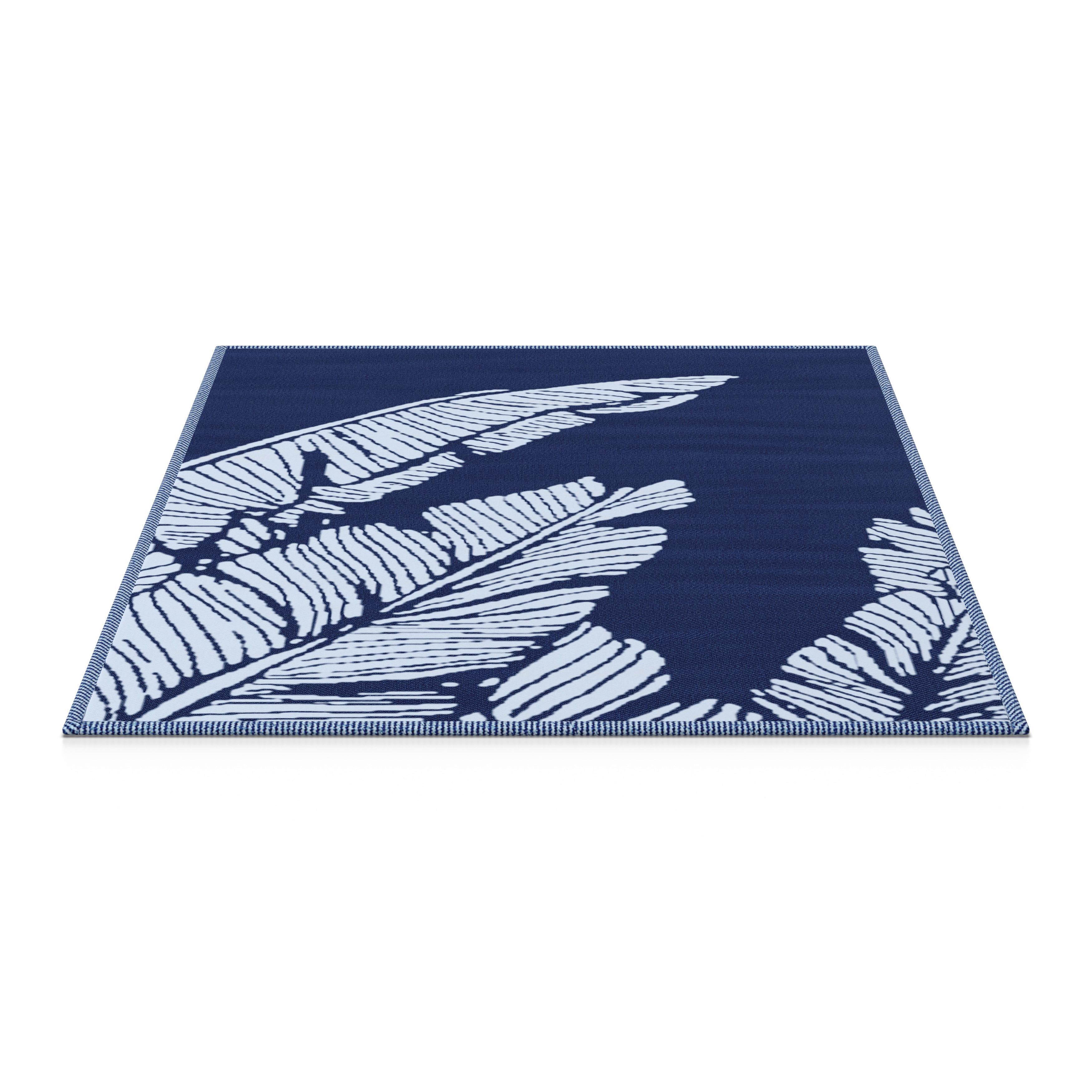 UTOMHUSMATTA FLAVIA - blå, Modern, plast (120/180cm) - Bessagi Garden