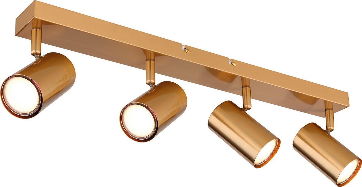 Strahler Robby in Goldfarben max. 25 Watt - Goldfarben, Metall (56/6/13cm) - Globo