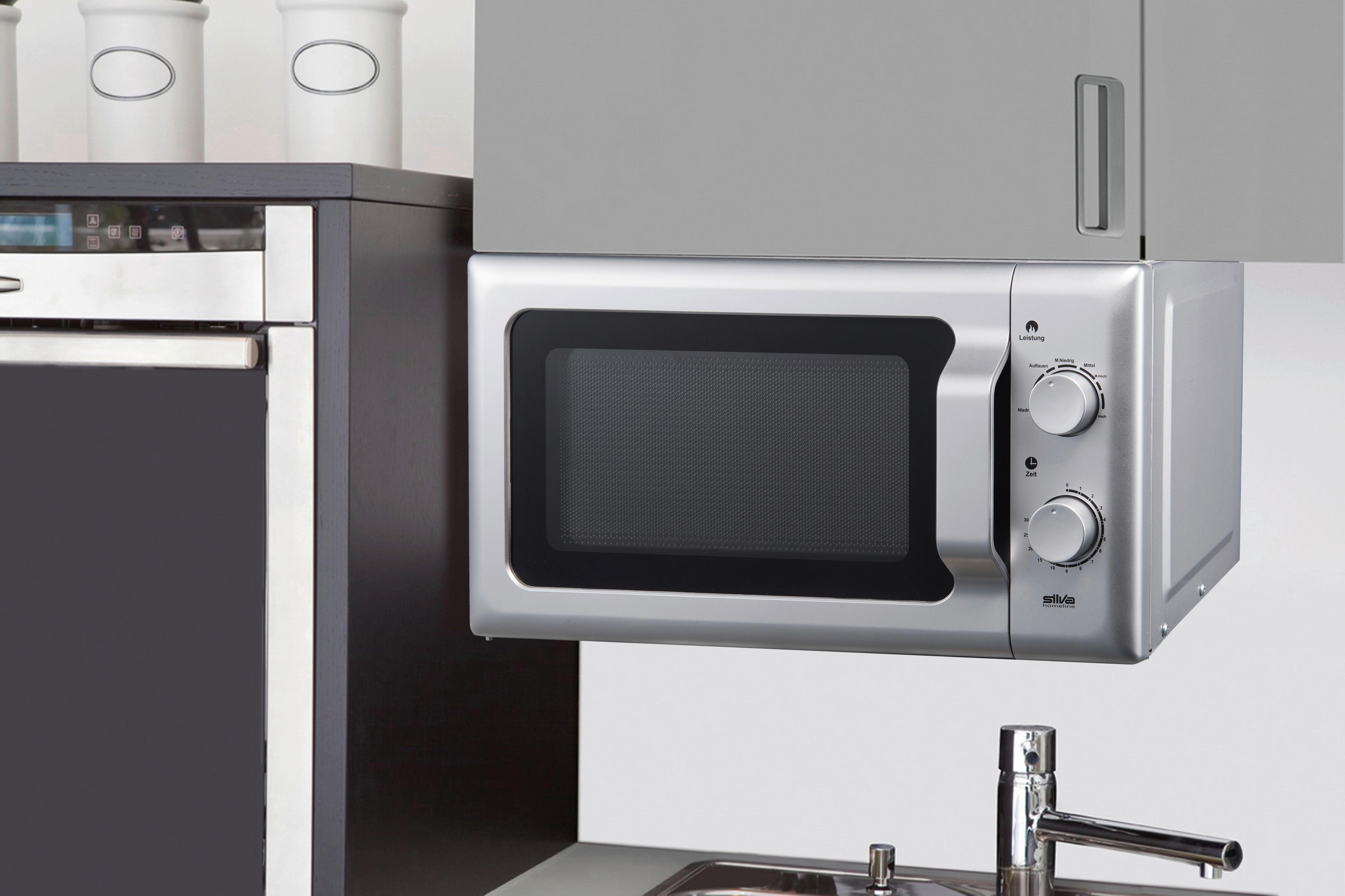 Mikrowelle MWU max. 700 Watt - Silberfarben (45/26/35cm)