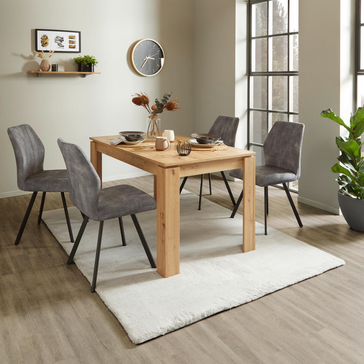 Stol Za Blagovaonicu Nadja - hrast Artisan, Moderno, drvni materijal (140/76/80cm) - Mömax