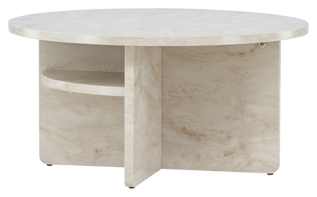 Couchtisch Ålesund ca. 85x85x42 cm Beige - Beige, Design, Holzwerkstoff (85/85/42cm) - Livetastic