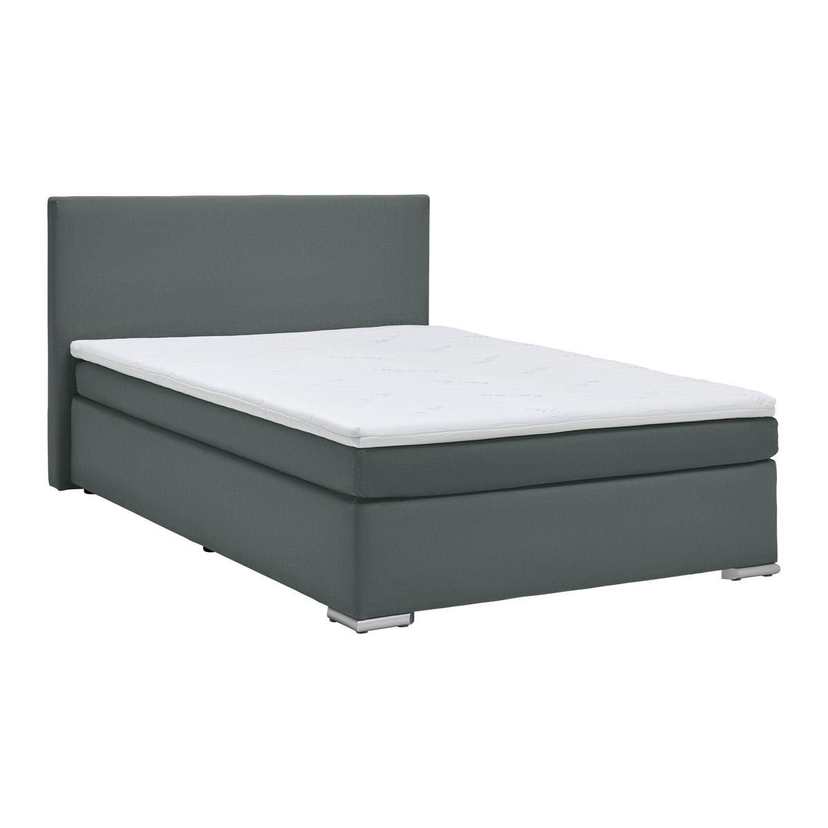 Boxspring Krevet Mira 2 - antracit, Moderno, metal/tekstil (120/200cm) - Based