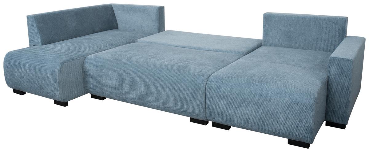 Canapea modulara VERONICE - albastru, Trend, textil (171/313/141cm)