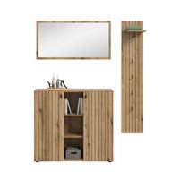 GARDEROBE STATION - Eichefarben, Design, Holzwerkstoff (157/192/37cm) - MID.YOU