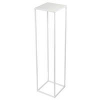 STOJAK NA KWIATY TZ000092 - biały, Basics, metal (19/77/19cm)