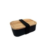 PUDEŁKO NA LUNCH TO GO - czarny/jasnobrązowy, Trend, tworzywo sztuczne/metal (20,7/16/6,5cm) - Homeware Profession.