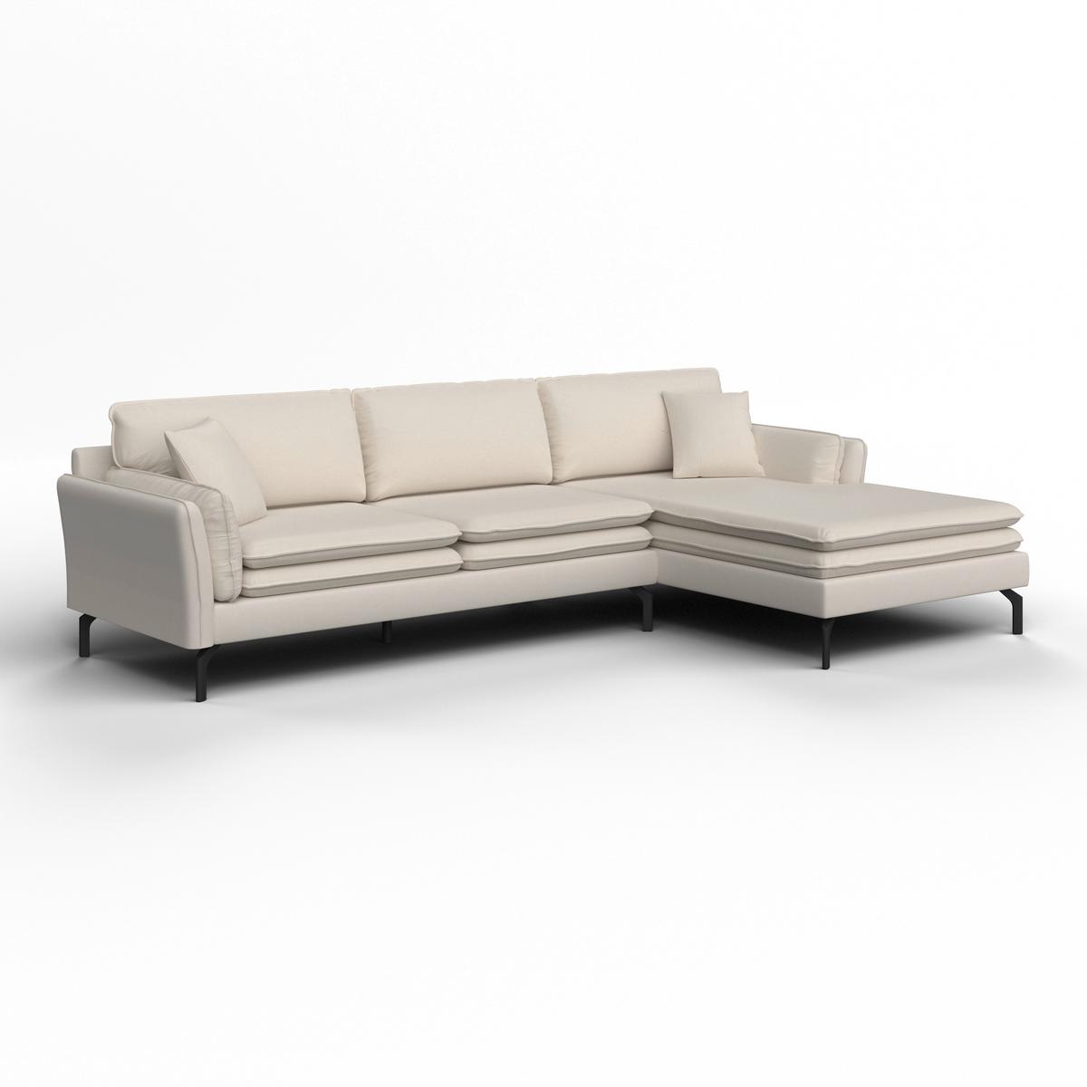 Coltar LANI - culoare natur, Modern, lemn/metal (296/86/170cm) - Bessagi Home
