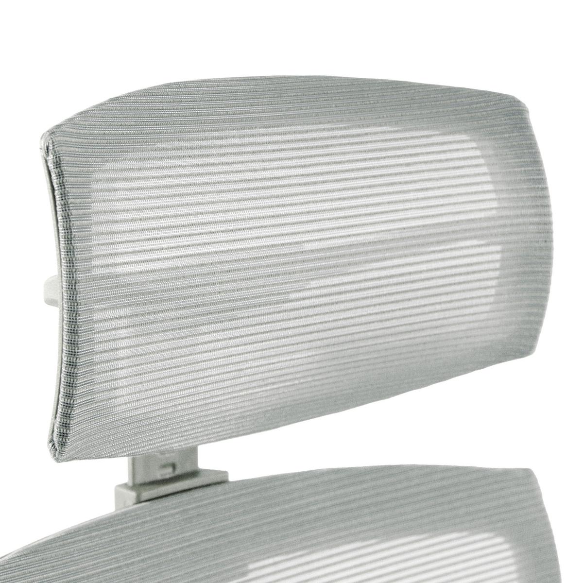 Naslon Za Glavo Aspen, Bela - bela, Moderno, umetna masa/tekstil (29/15-30/12cm) - MID.YOU