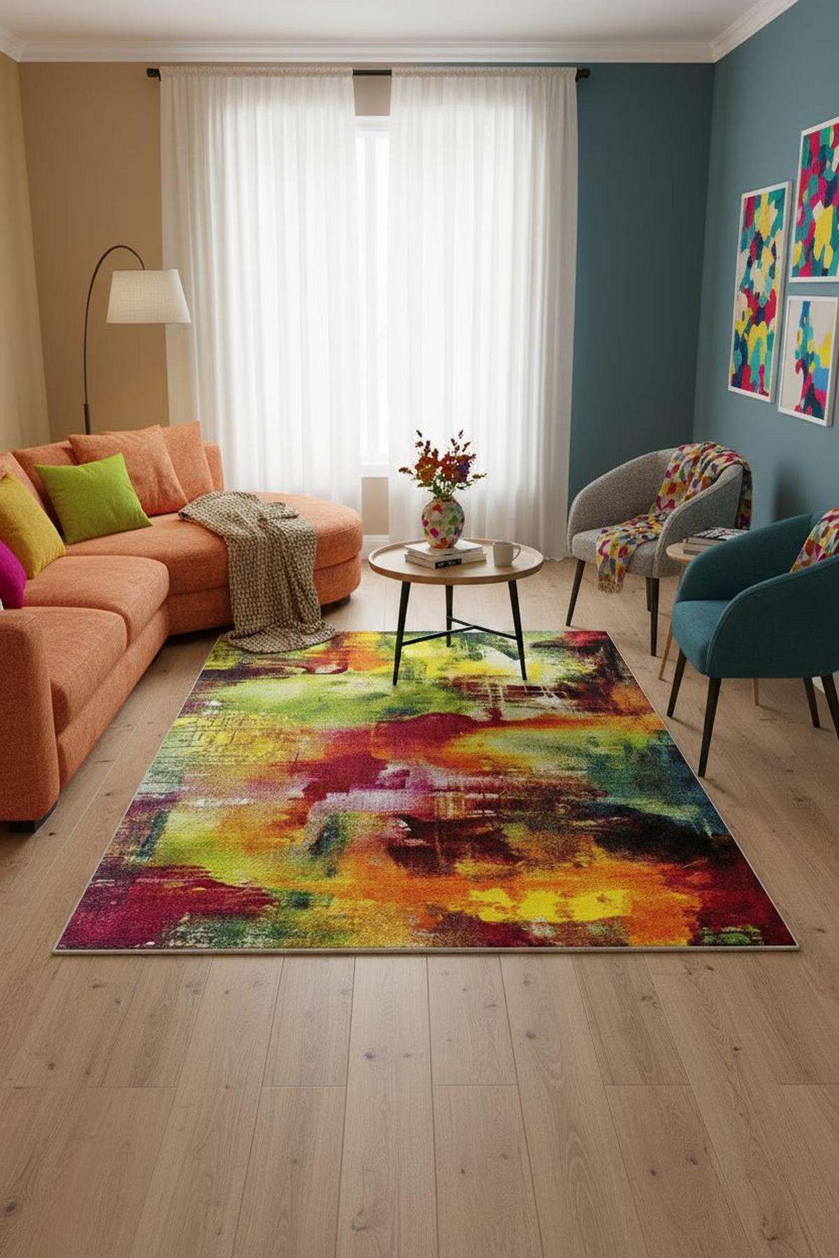 Webteppich Belis Multicolor ca. 80x150cm - Multicolor, KONVENTIONELL, Textil (80/150cm)