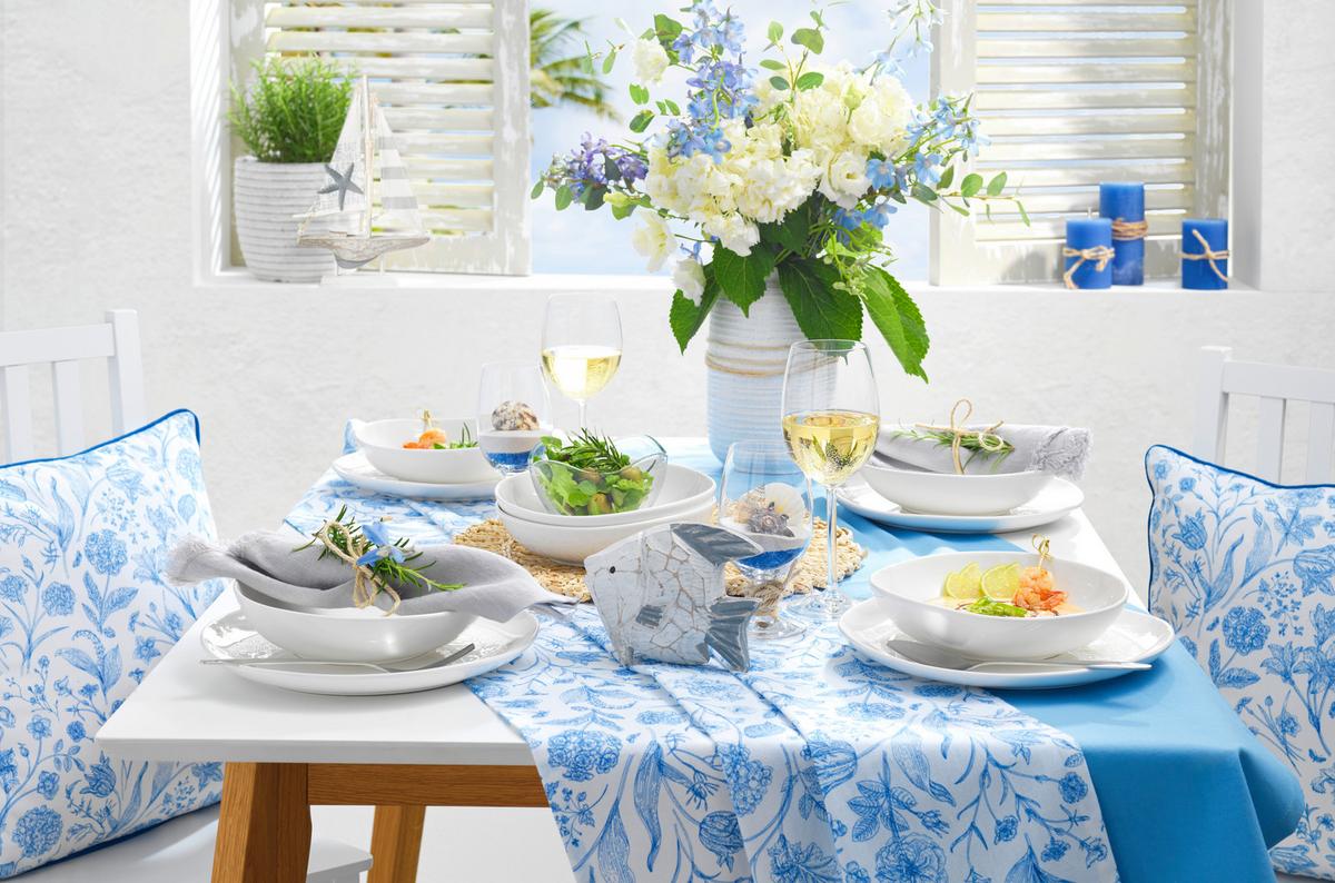 STÓŁ DO JADALNI VINKO -TOP- - kolor dębowy/biały, Design, materiał drewnopochodny/drewno (120/80/75cm) - Livetastic