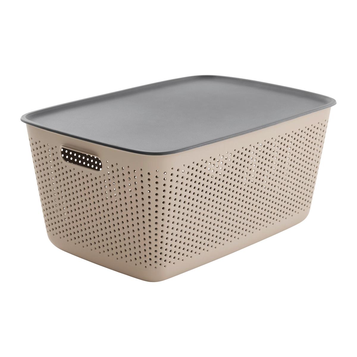 Coș de rufe Maja - cca. 45L - taupe, Modern, plastic (58/39/26.5cm) - Mömax