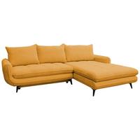 Kutna Garnitura Wave - tamno žuta/crna, Moderno, drvo/metal (266/189cm) - Modern Living