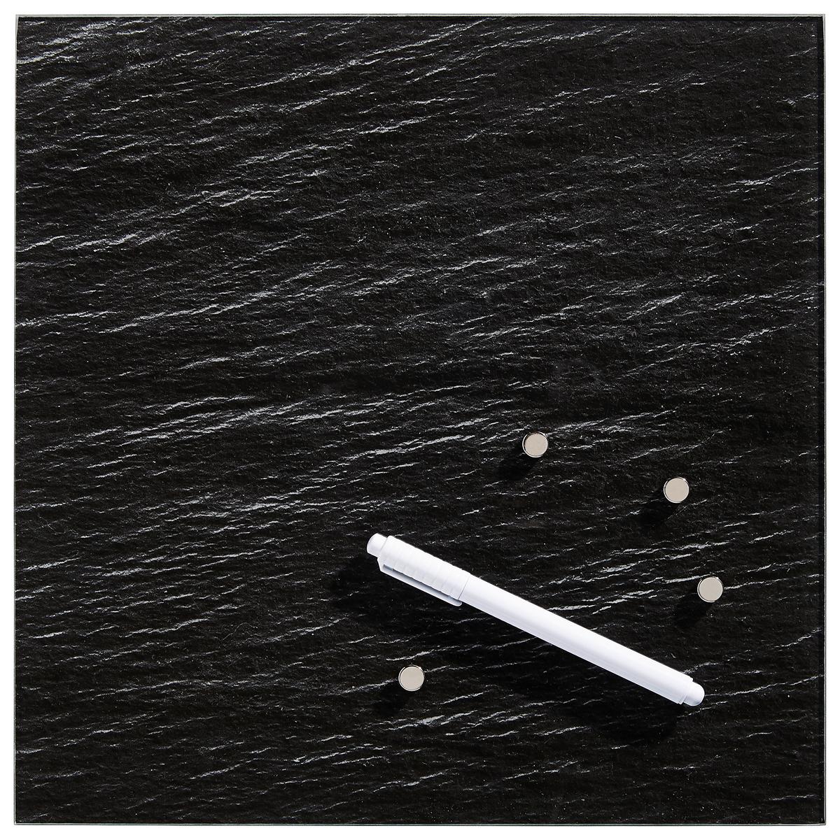 TABLICA MAGNETYCZNA MT-UNK1005 - kolor łupkowy, Basics, szkło (30/30cm) - Euroart