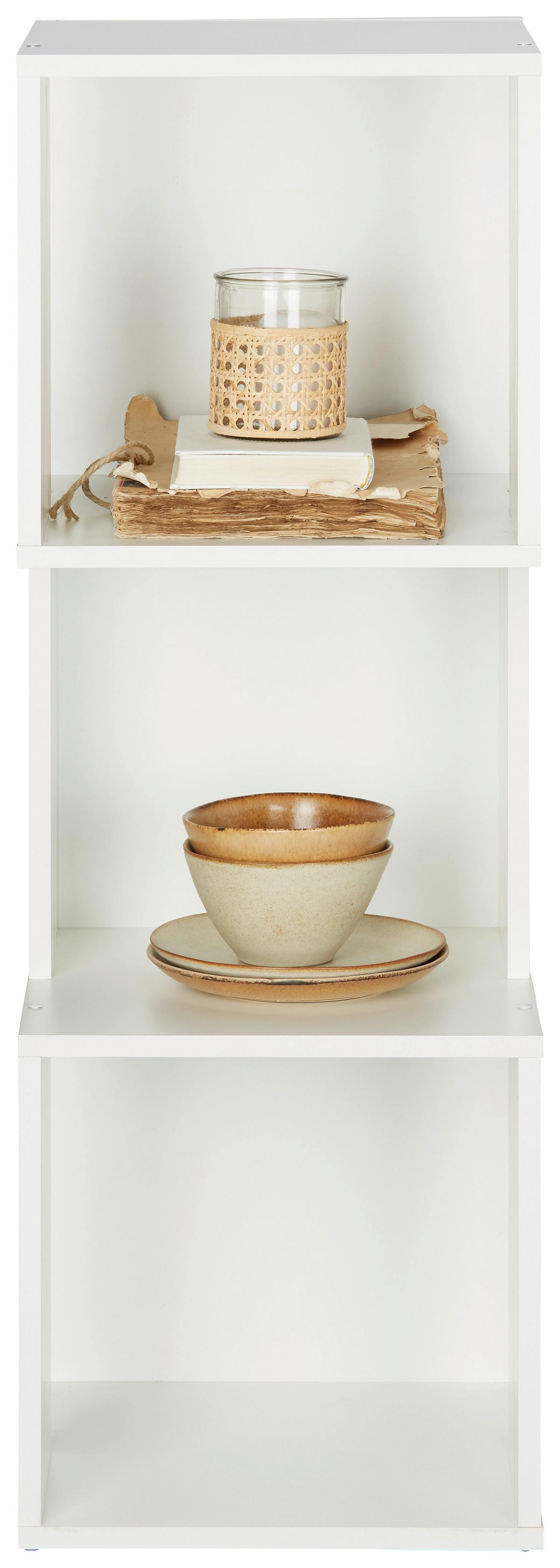Regal in Weiß - Weiß, MODERN, Holzwerkstoff (37/109/37cm) - Mömax