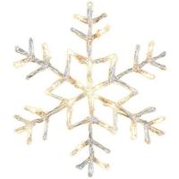 Led-dekoleuchte 410796 Schneeflocke - Weiss, Basics, Kunststoff/Metall (40/2,8/40cm) - Eglo