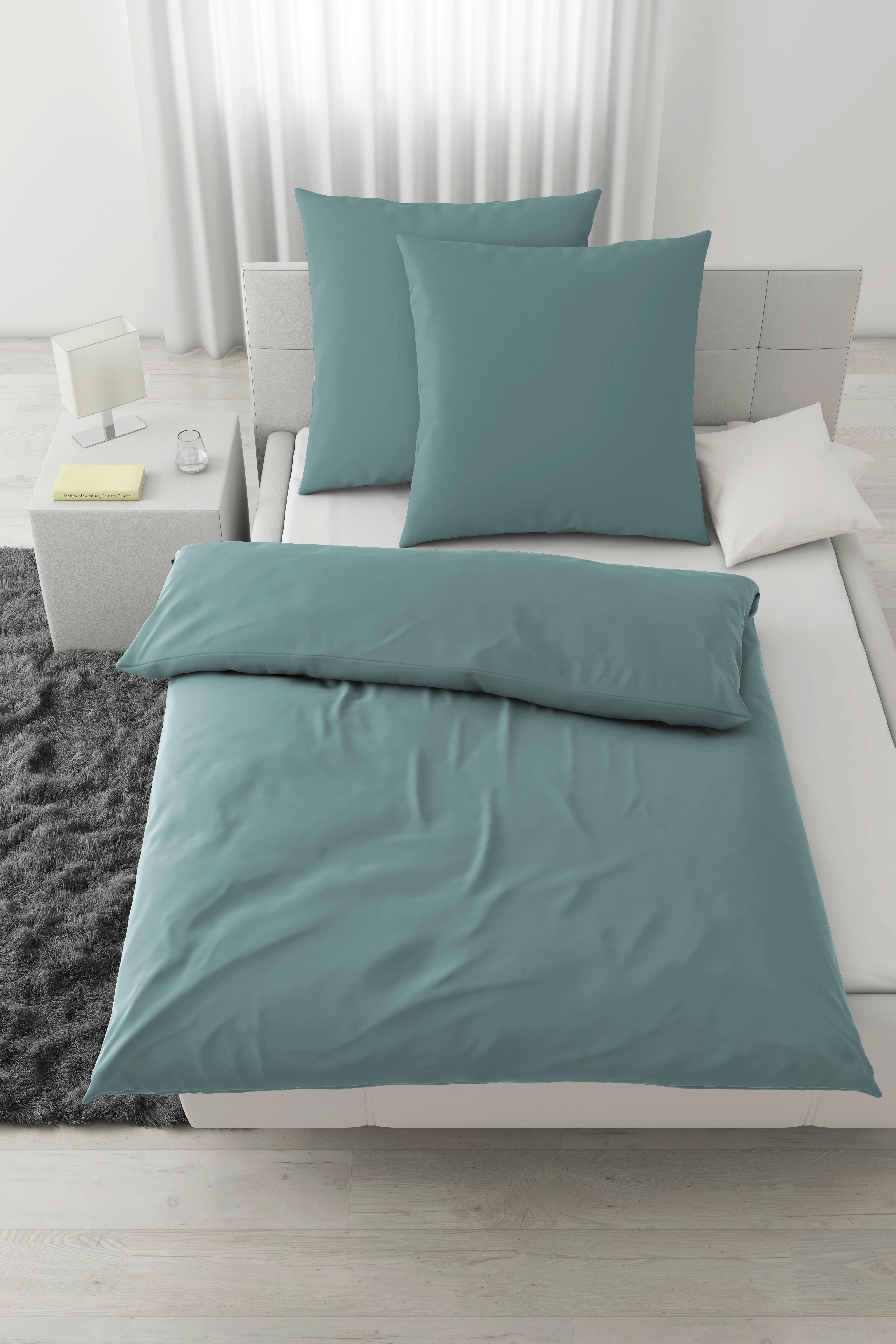 Bettwäsche Victoria XXL Mineralblau ca. 200x200cm - Blau, MODERN, Textil (200/200cm) - Mömax