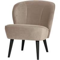 Sessel Sara Khaki - Khaki/Schwarz, Design, Holz/Textil (59/71/70cm) - Livetastic