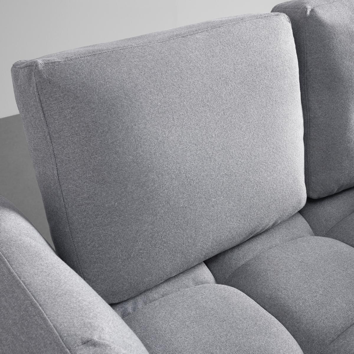 SOFA Z FUNKCJĄ SPANIA AURELIA - jasnoszary/czarny, Modern, metal/drewno (191/73/78cm) - Bessagi Home