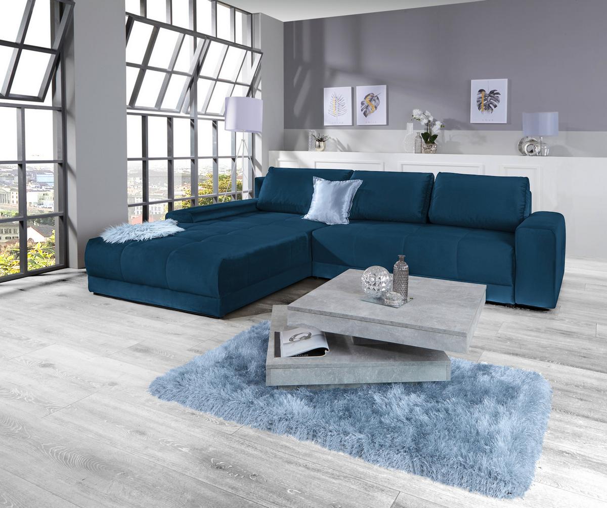 Coltar Adria - albastru închis, Modern, textil (213/308cm) - Based
